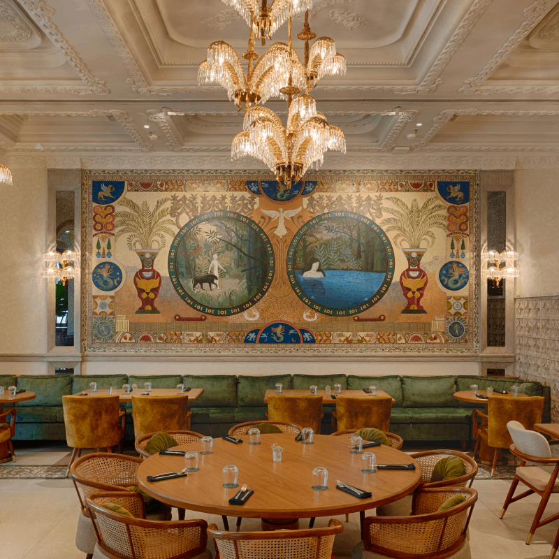 La Panthera — restaurant interior and mural